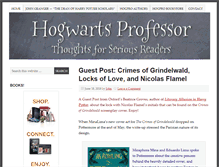 Tablet Screenshot of hogwartsprofessor.com